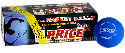 Price - blue racketball balls